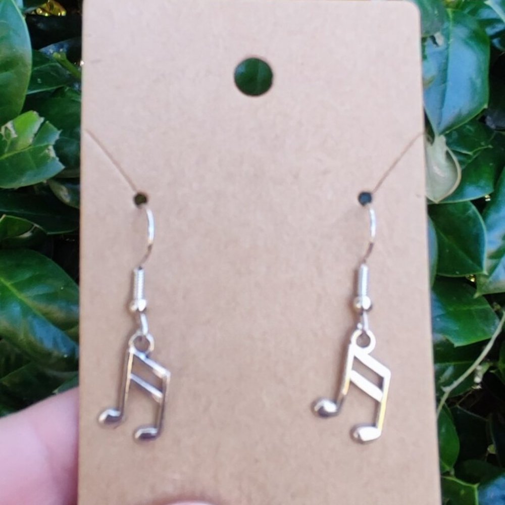 Dainty Sixteenth Note Earrings